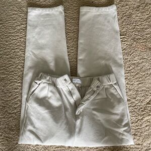 Super cute, beige, Zara, joggers, business casual